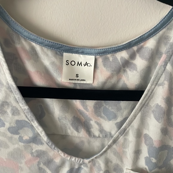 SOMA Leopard Print Nightgown, size small - Picture 2 of 3